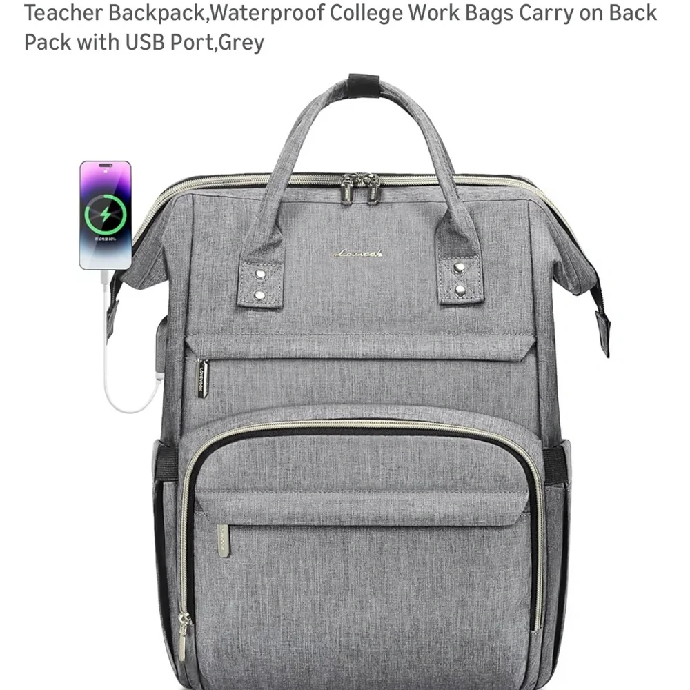 Sleek Gray Lovevook Backpack - Picture 14 of 16
